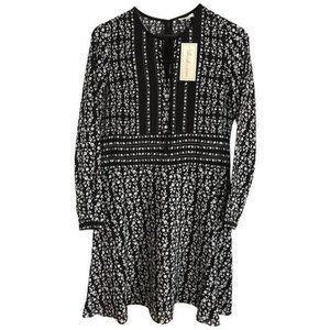 NWT Shoshanna Black and white floral dress